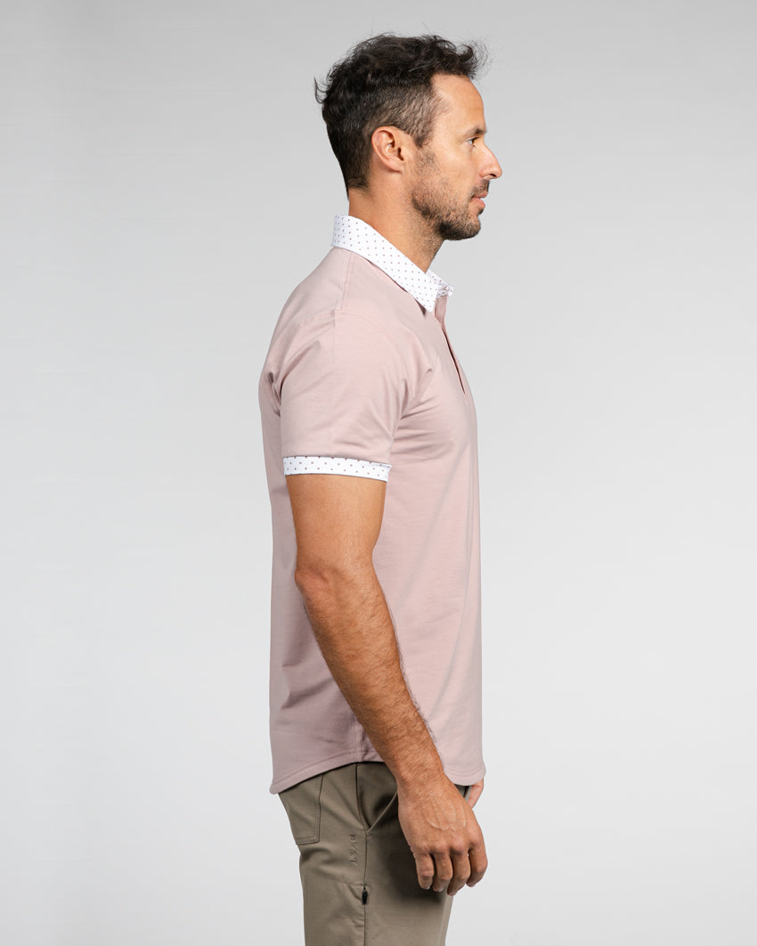 Drop-Cut Long Sleeve: LUX Polo  BYLT Basics™ - Premium Basics