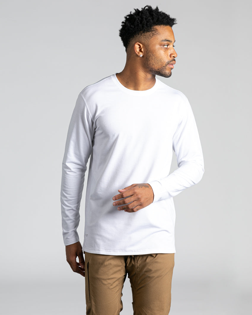 Long Sleeve: LUX Split Hem | BYLT Basics™ - Premium Basics