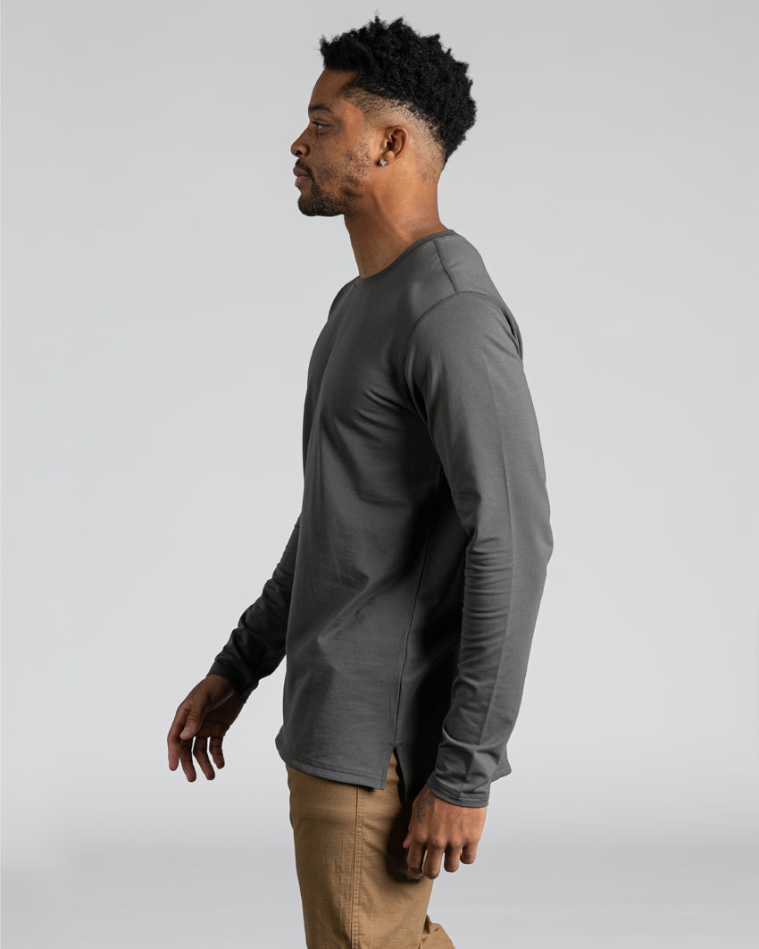 Long Sleeve: LUX Split Hem