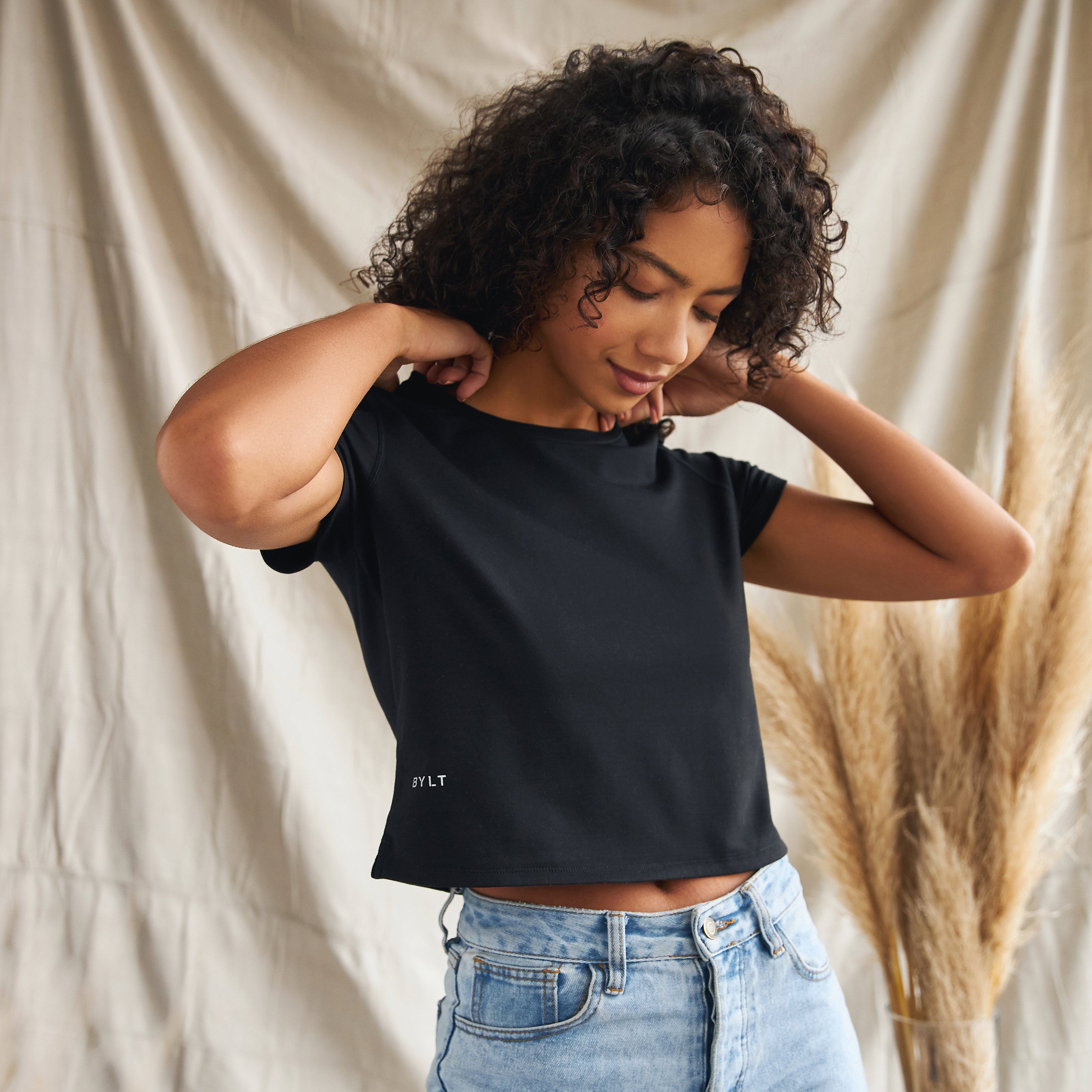 Women's Essential Cropped Crew - BYLT Basics