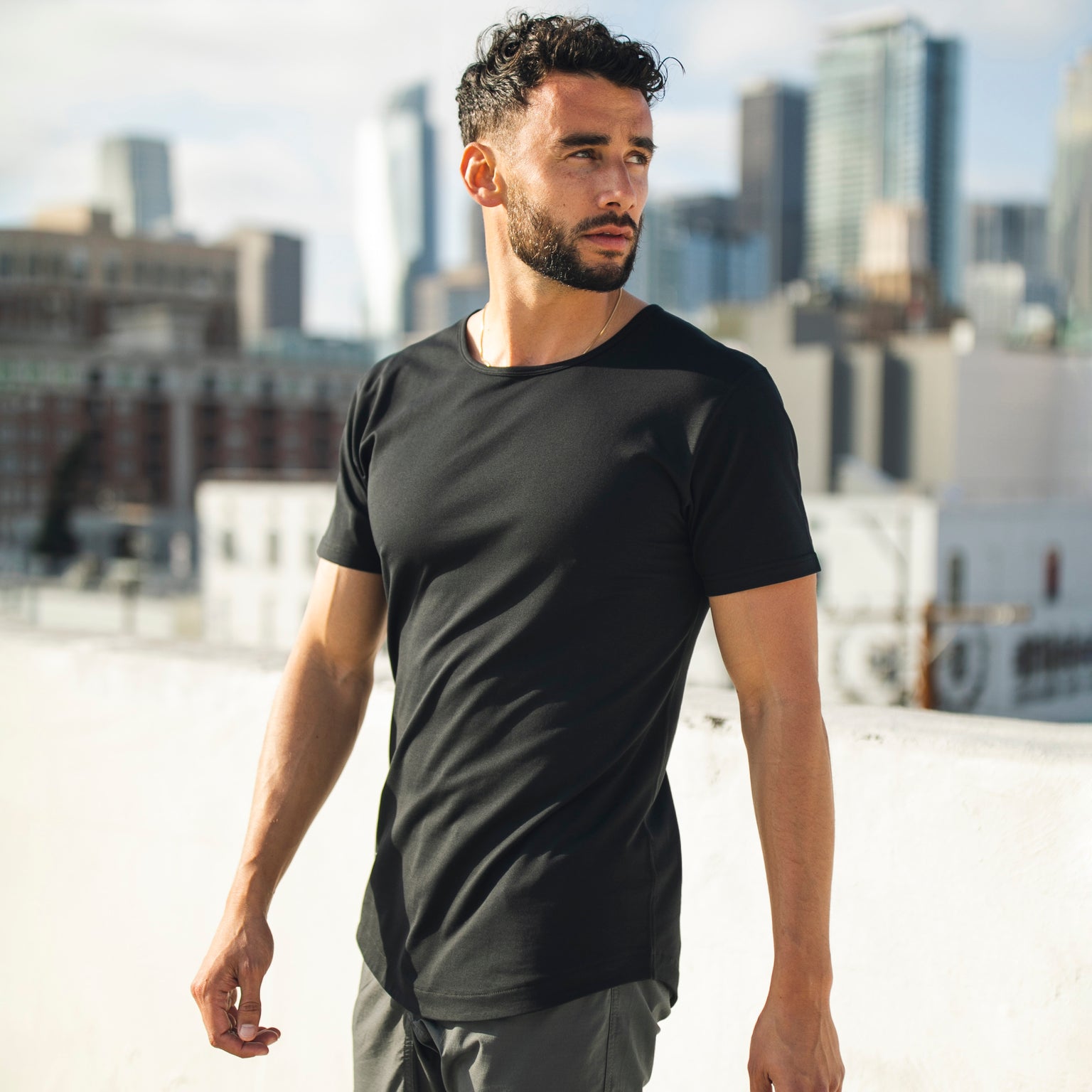 LUX Wide Neck Tee  BYLT Basics™ - Premium Basics