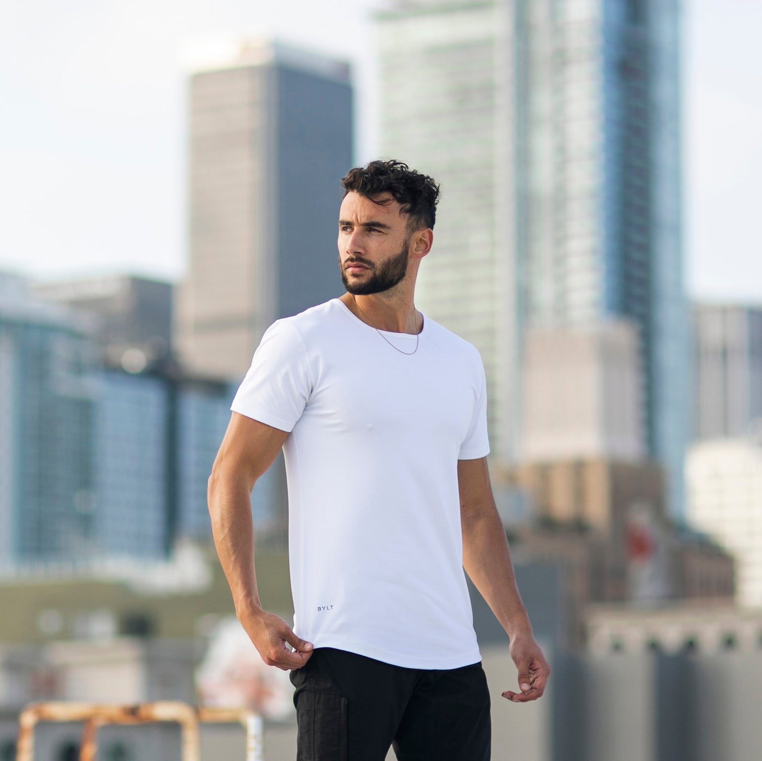 LUX Wide Neck Tee  BYLT Basics™ - Premium Basics