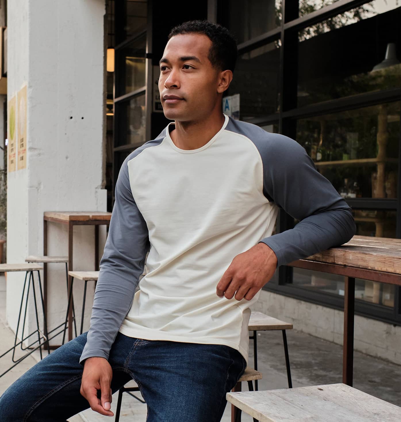 Baseball Drop-Cut Long Sleeve LUX | BYLT Basics™ - Premium Basics