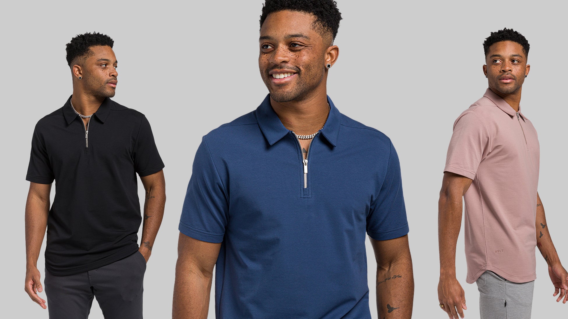 LUX Zip Polo