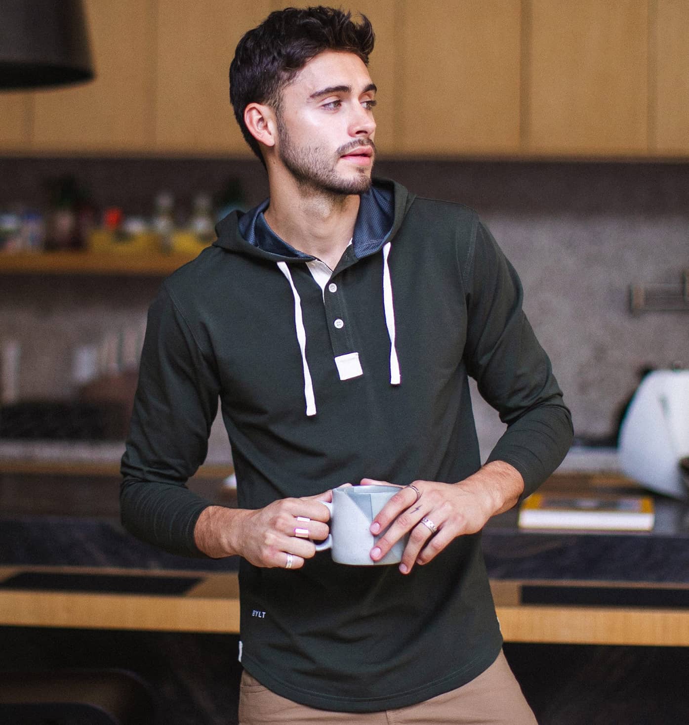 Drop-Cut: LUX Hooded Henley