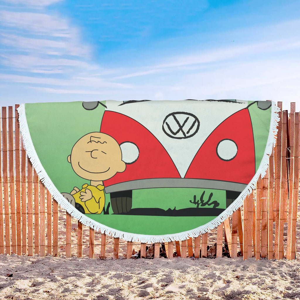 snoopy beach blanket