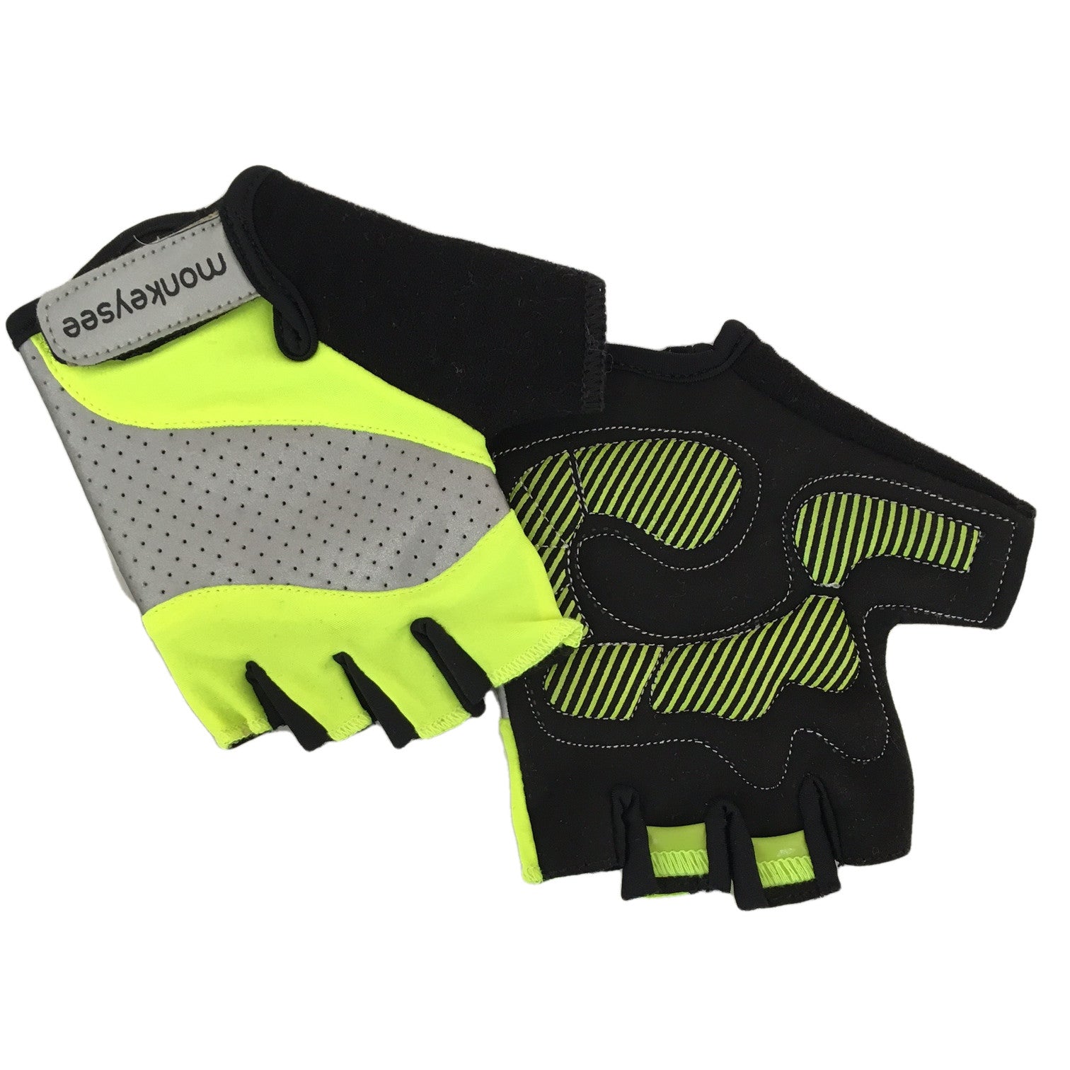 reflective cycling gloves