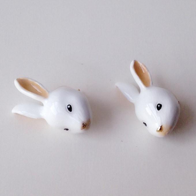 Mary Lou Rabbit Earrings