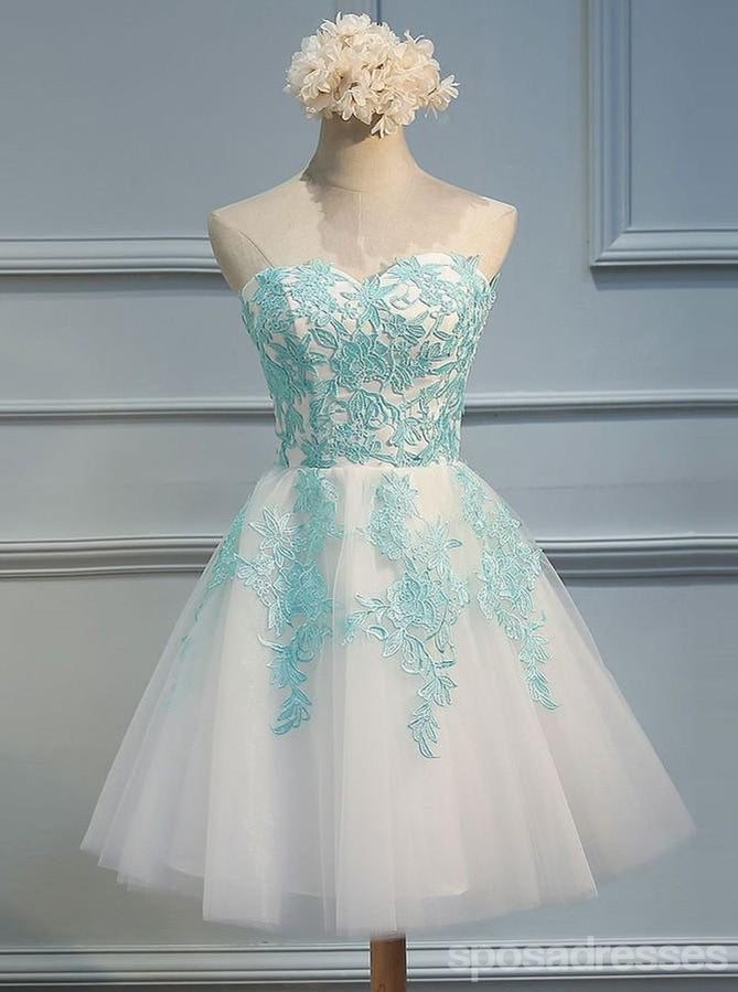 Sweetheart Green Lace Homecoming Prom Dresses, Affordable Sweet 16 Dre ...