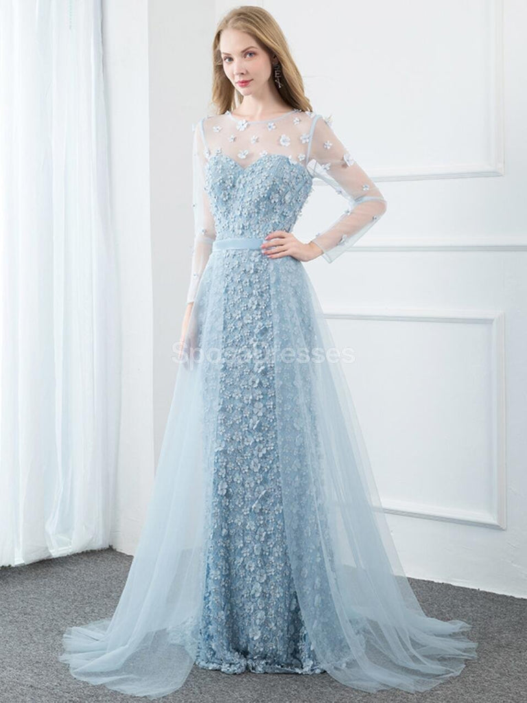 blue mermaid wedding dress