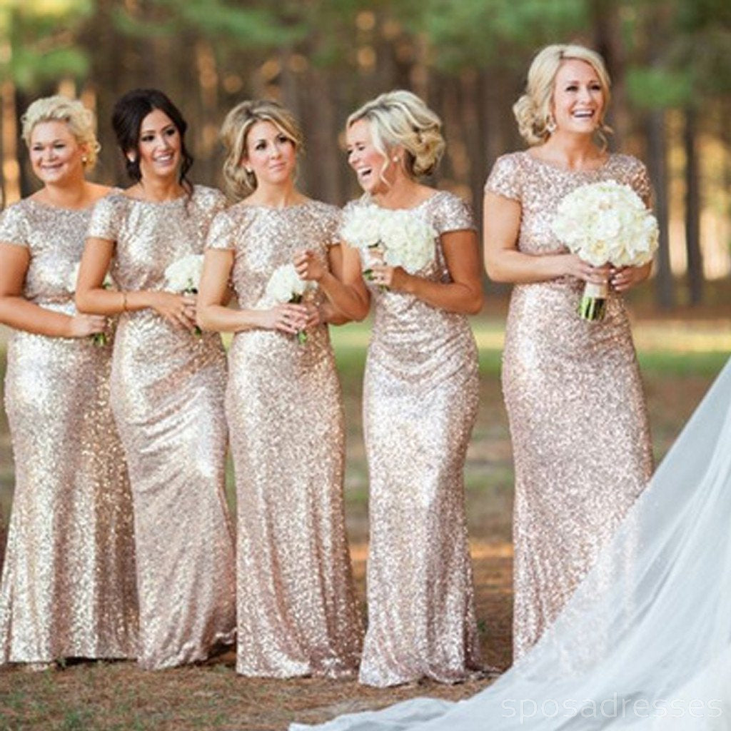 gold sequin wedding dresses