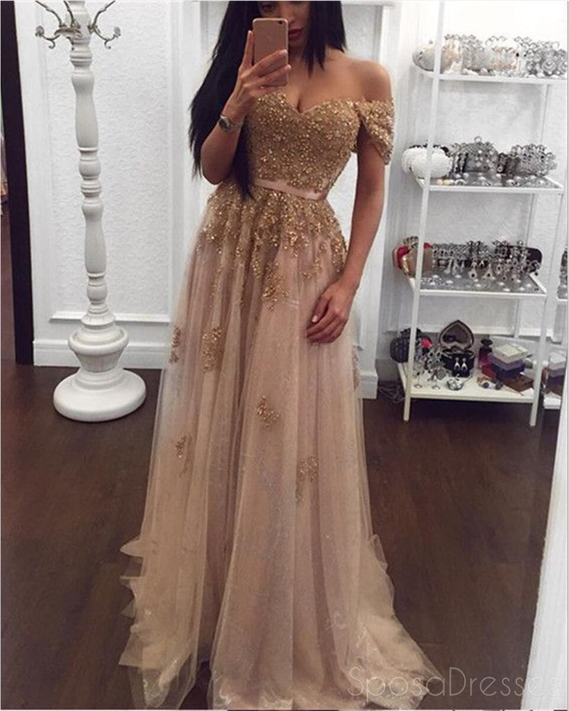 cheap long gold dresses