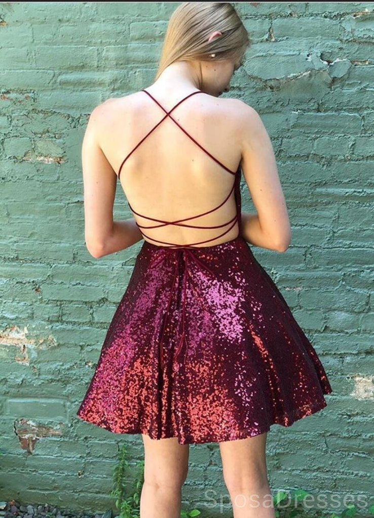 sequin short prom dresses