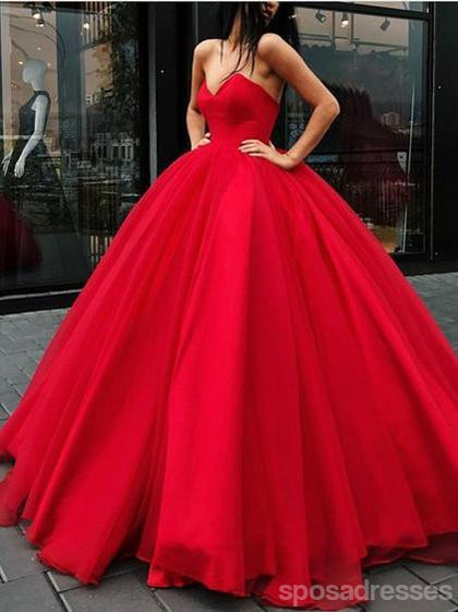 red gown simple