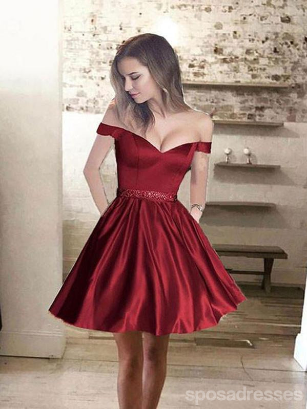 red short prom dresses 2018