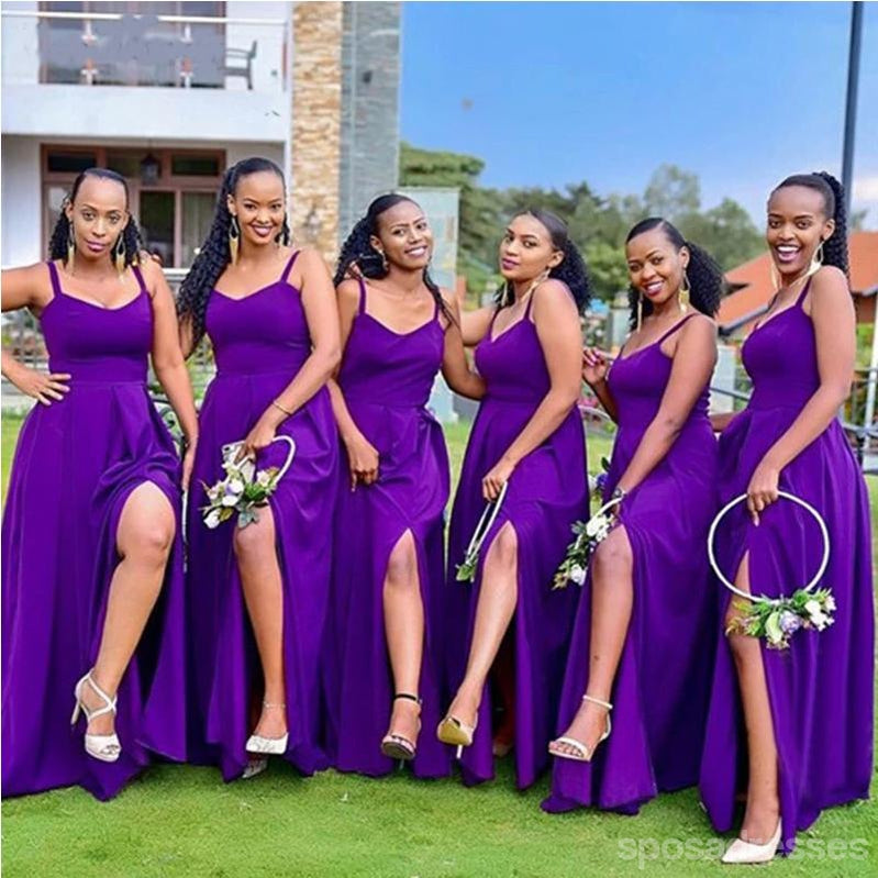 purple lace bridesmaid dresses