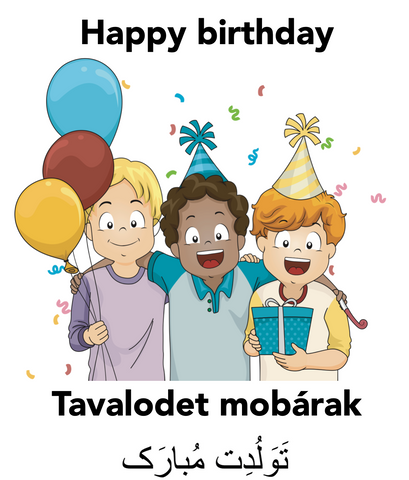 Tavalodet Mobarak Happy Birthday in persian