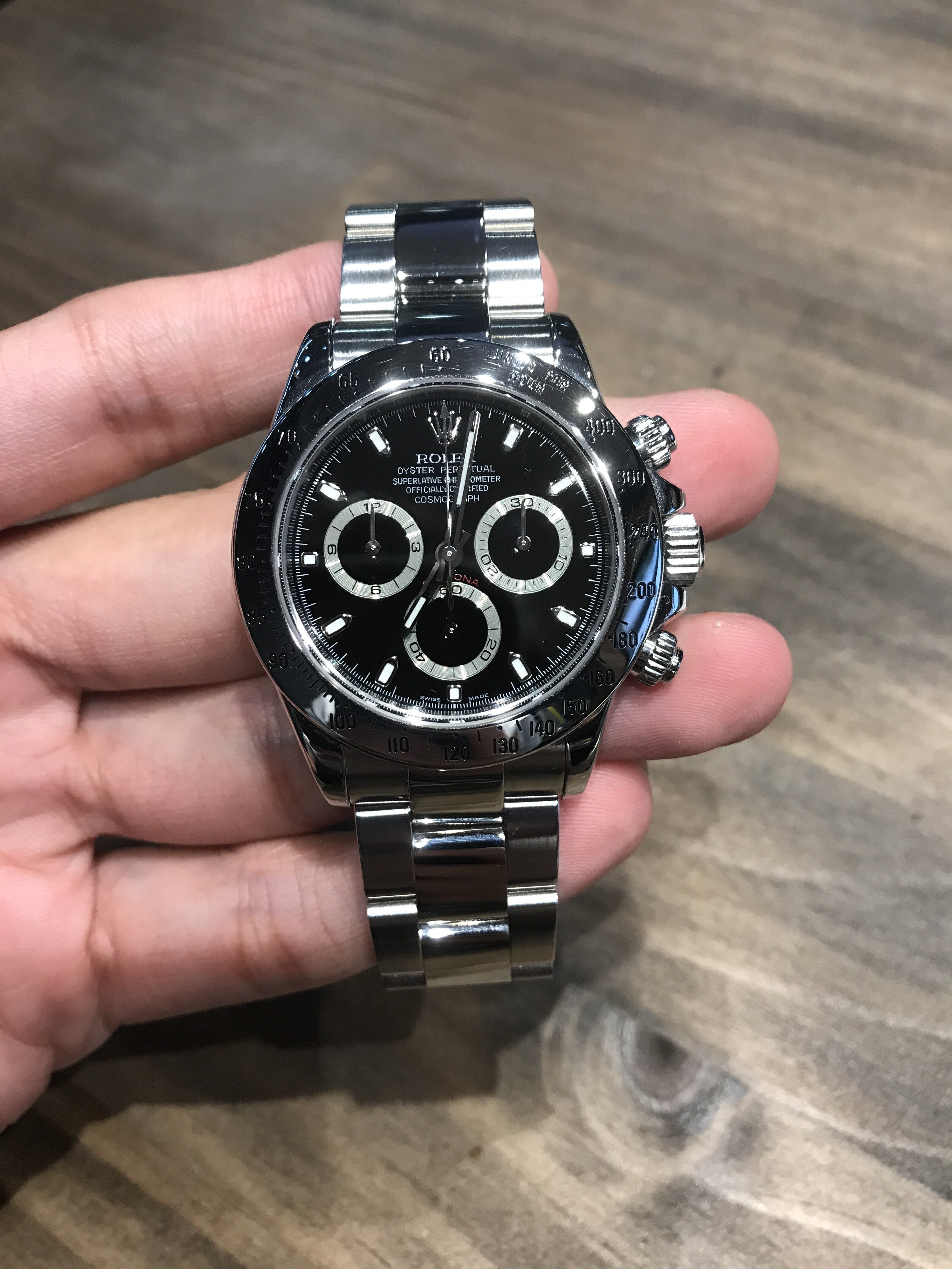 rolex daytona 116520 black