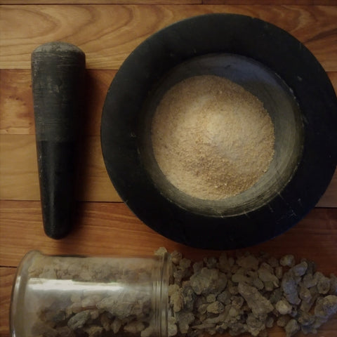 Grinding Frankincense