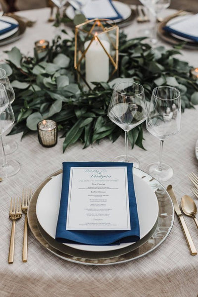 blue and sage green wedding