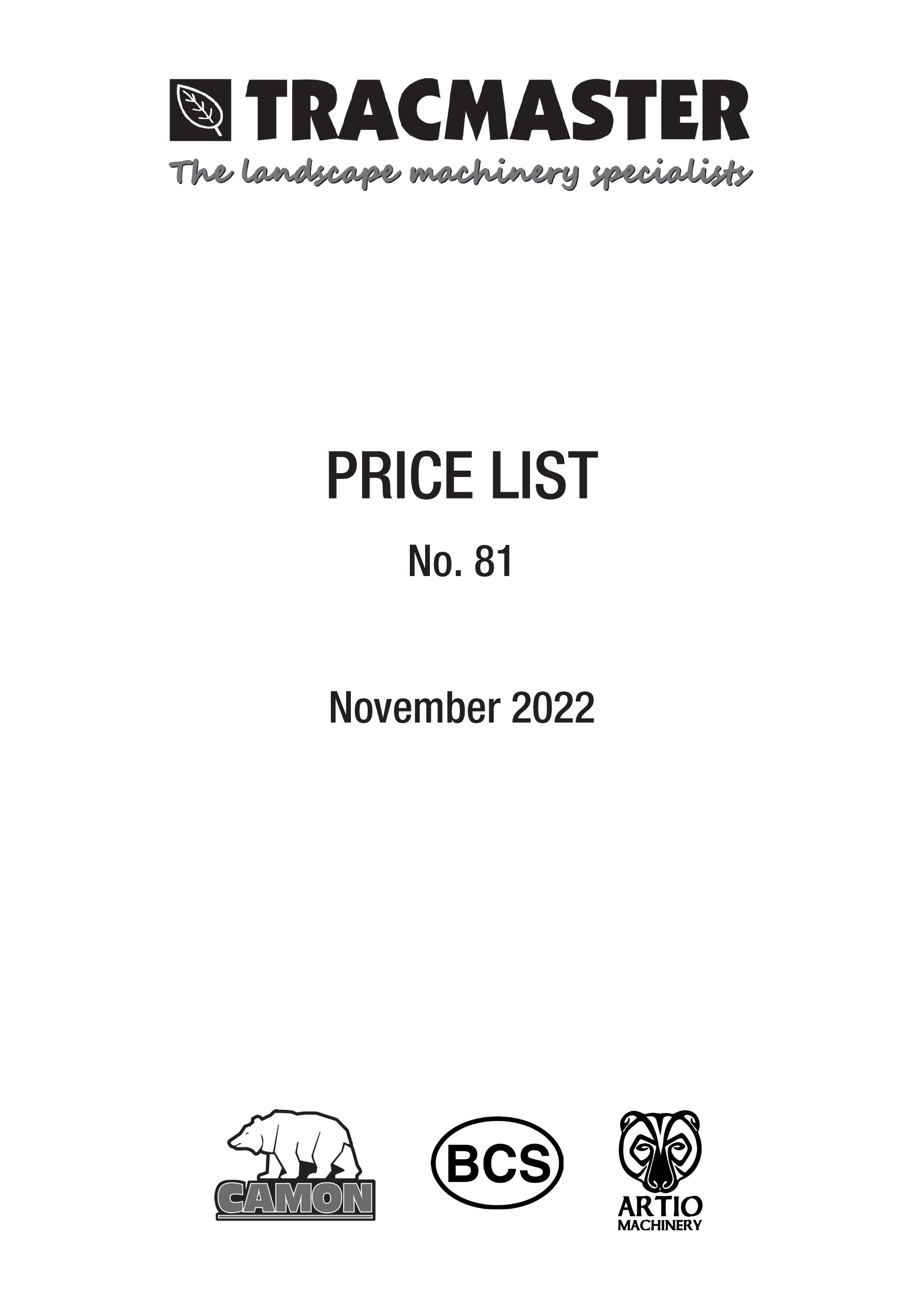 Tracmaster Price List Download PDF