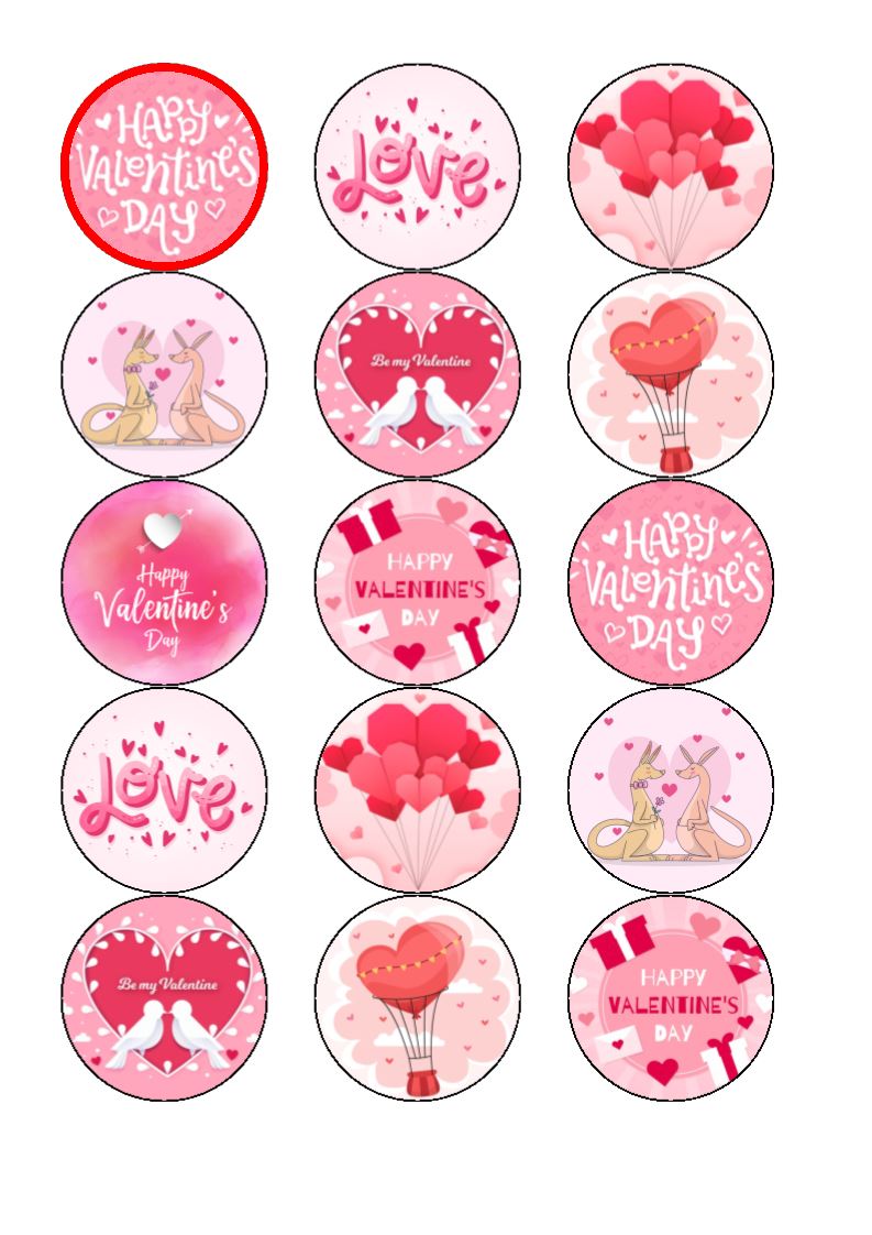 Valentine Mix Cupcake Toppers Incredible Toppers