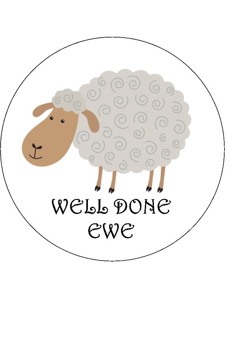 Well Done Ewe Edible Cake Cupcake Toppers Incredible Cake Toppers