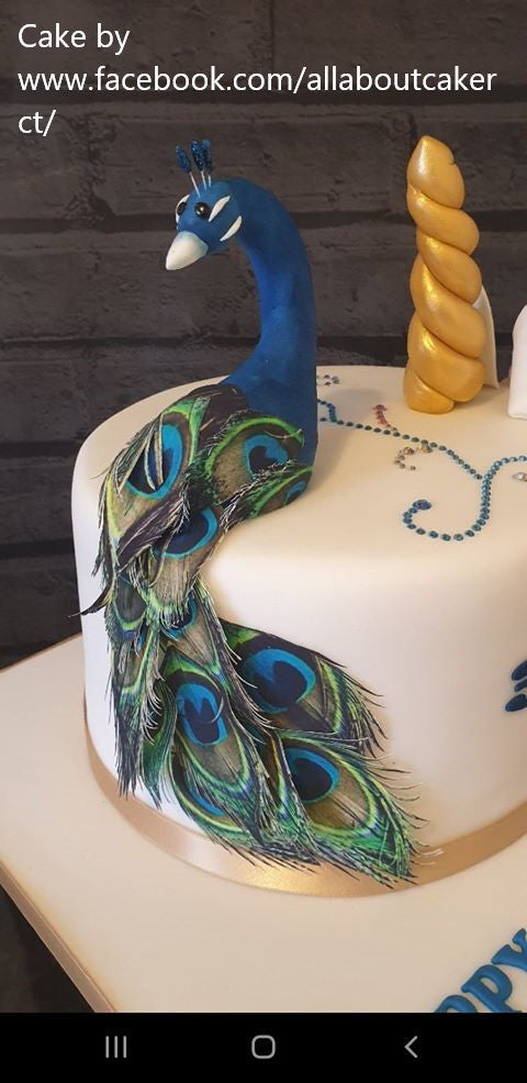 Peacock Feathers Incredible Cake Toppers