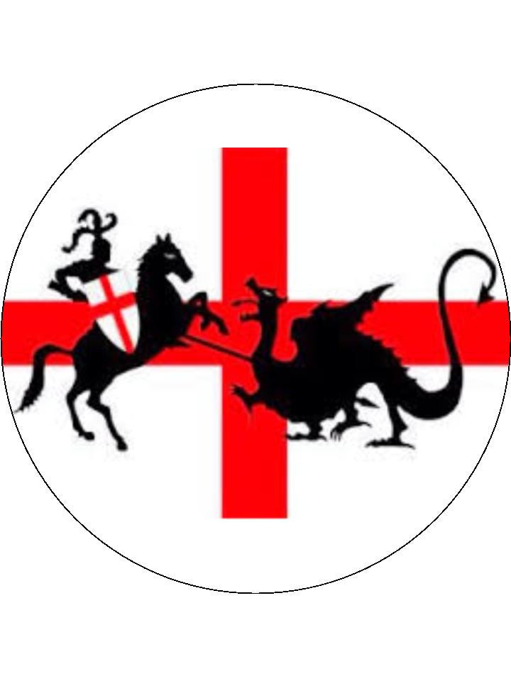 St George S Day The Dragon Edible Cake Cupcake Toppers Incredible Cake Toppers