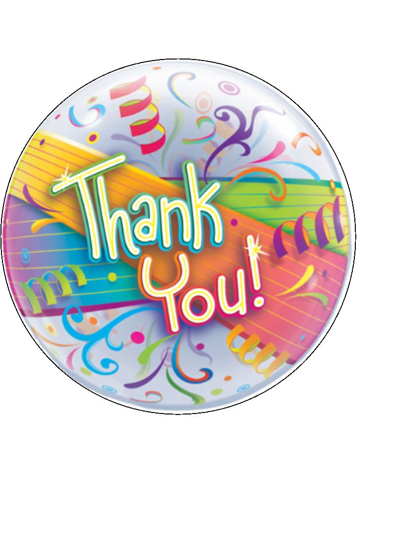 Thank You Balloons Edible Cake Cupcake Toppers Incredible Cake Toppers