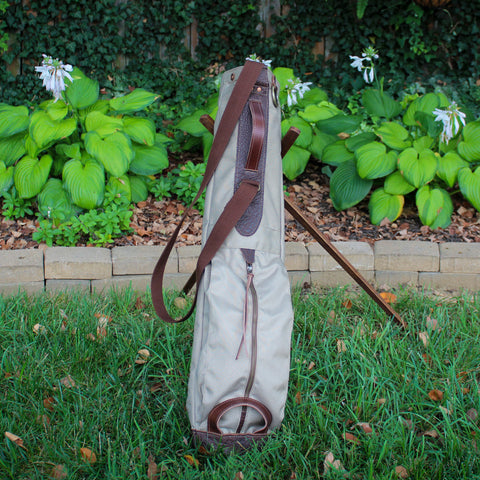 Sunday Golf Bag, Steurer Golf Bag, Steurer & Co., Hand made in Kentucky, Leather Goods, Hickory, Minimalist Golf, Minimalist Bag, Pencil Golf Bag, Made in the USA