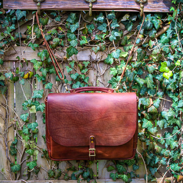 Steurer & Co. Springfield Postsman's Satchel, Louisville, Kentucky, Leather Maker