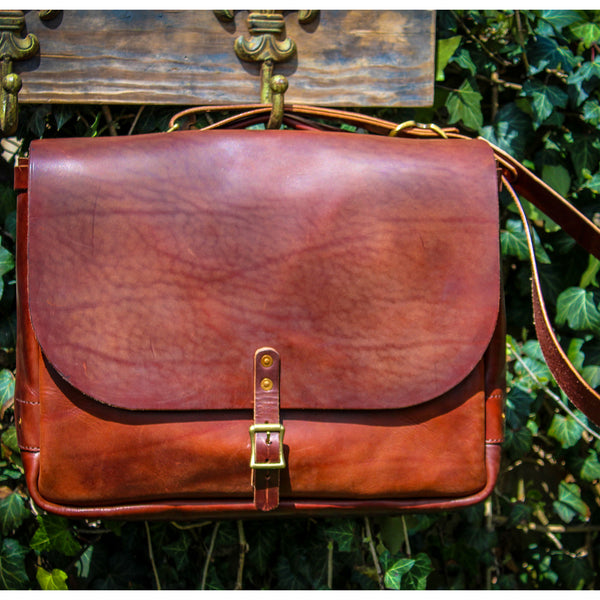 Steurer & Co. Springfield Postsman's Satchel, Louisville, Kentucky, Leather Maker