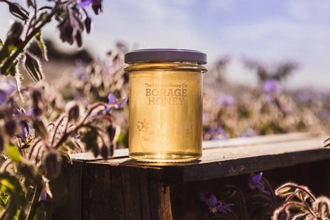 Borage Honey and flowers