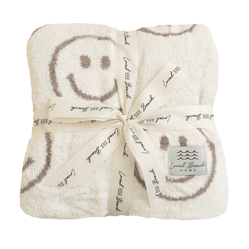 Smiley Luxe Home Blanket