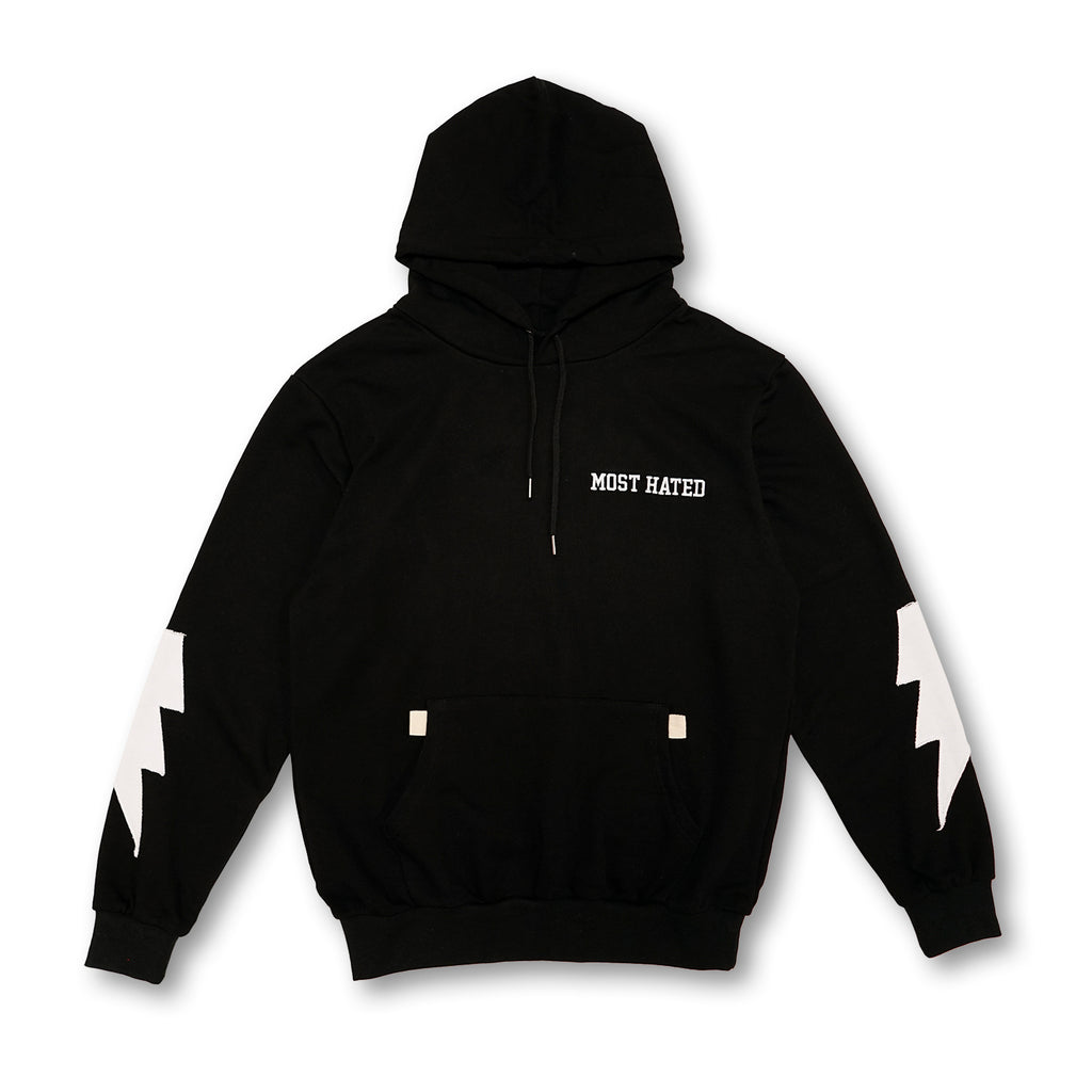 Most Hated French Terry Bolt Hoodie Black Most Hated Player