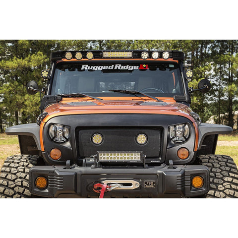 Wrangler JK Textured Black Light Bar, Bumper Mount – Jeep World