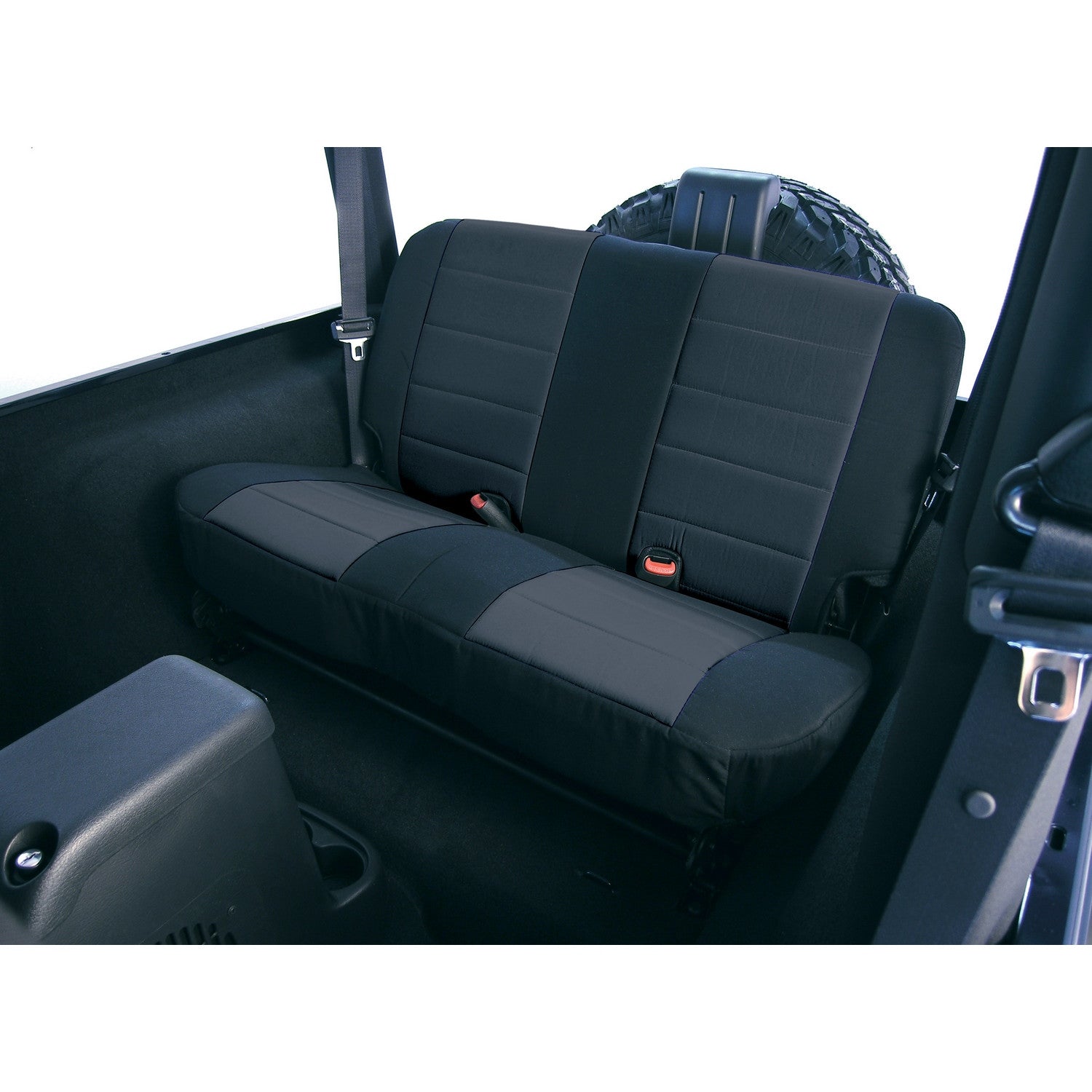 Fabric Rear Seat Covers, Black, 1997-2002 Jeep Wrangler TJ  – Jeep  World