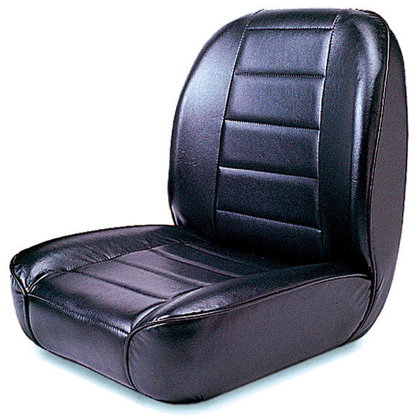 Low-Back Front Seat, No-Recline, Black, For 1955-86 Wrangler CJ   – Jeep World