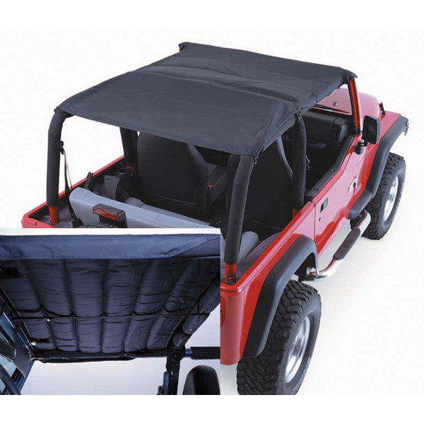 Acoustic Island Topper Soft Top, Black Denim ('97-'17 Wrangler TJ, JK) -   – Jeep World