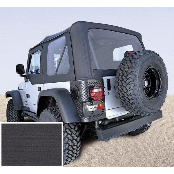 Soft Top, Door Skins, Black, Clear Windows For Wrangler TJ  – Jeep  World