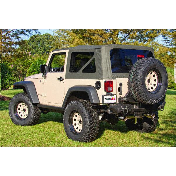 Soft Top Khaki Tinted Windows Without Door Skins By Rugged Ridge Jeep World