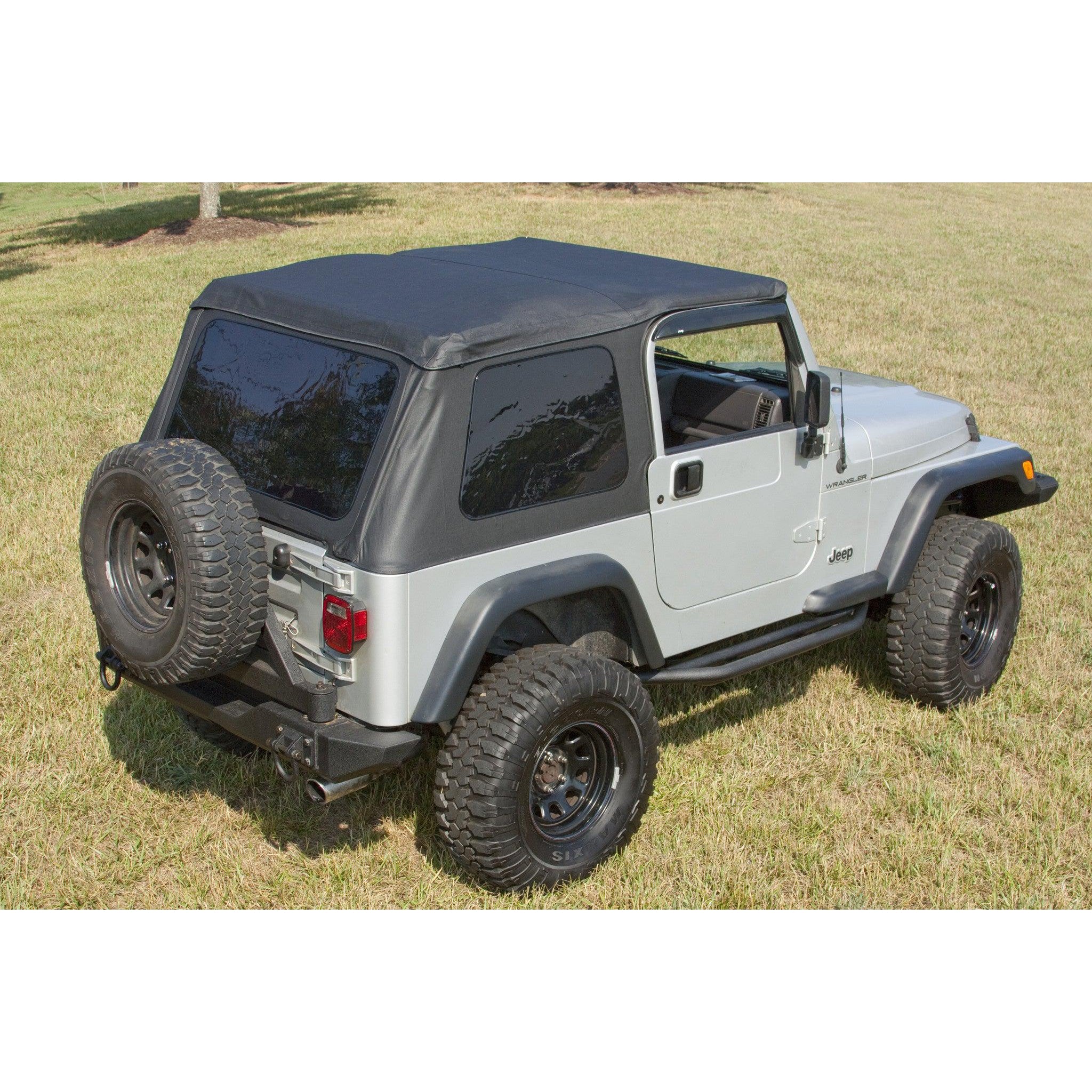 XHD Soft Top, Bowless, Black Diamond, For Jeep Wrangler TJ  – Jeep  World