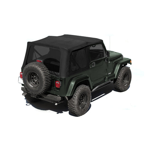 Jeep Wrangler TJ Molle Roll Bar Padding Cover Kit by Smittybilt - Black