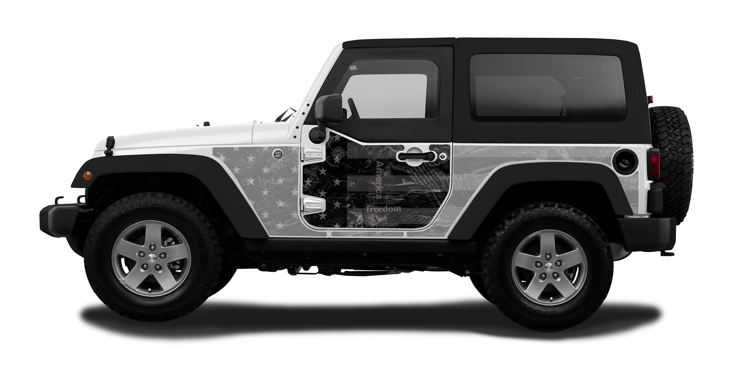 Half-Door Jeep Wraps Magnetic Armor Kit by MEK Magnet (07-18 Jeep Wran –  Jeep World