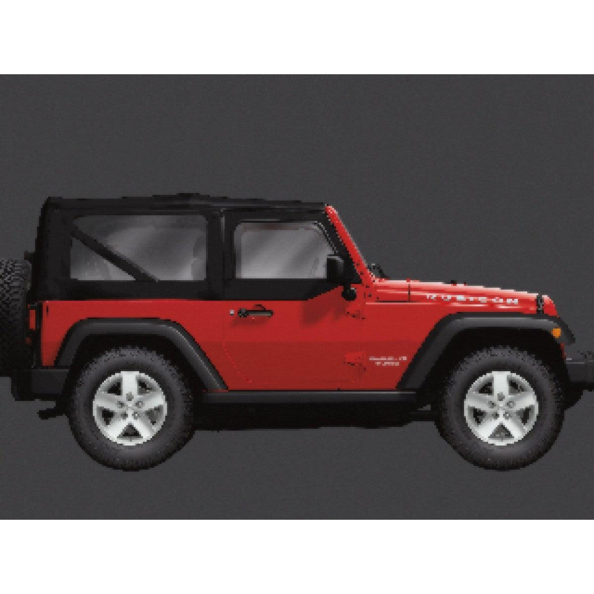 Mopar Soft Top, 2 Door, Black Premium Acrylic ('07-'18 Wrangler JK) – Jeep  World