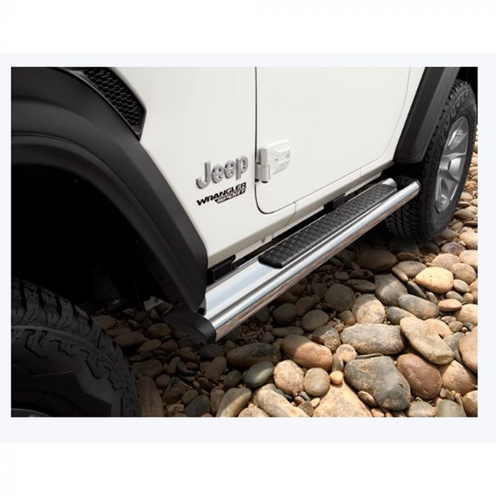 Chrome Side-Steps, Tubular, by Mopar (2018+ Wrangler JL 2-Door) – Jeep World