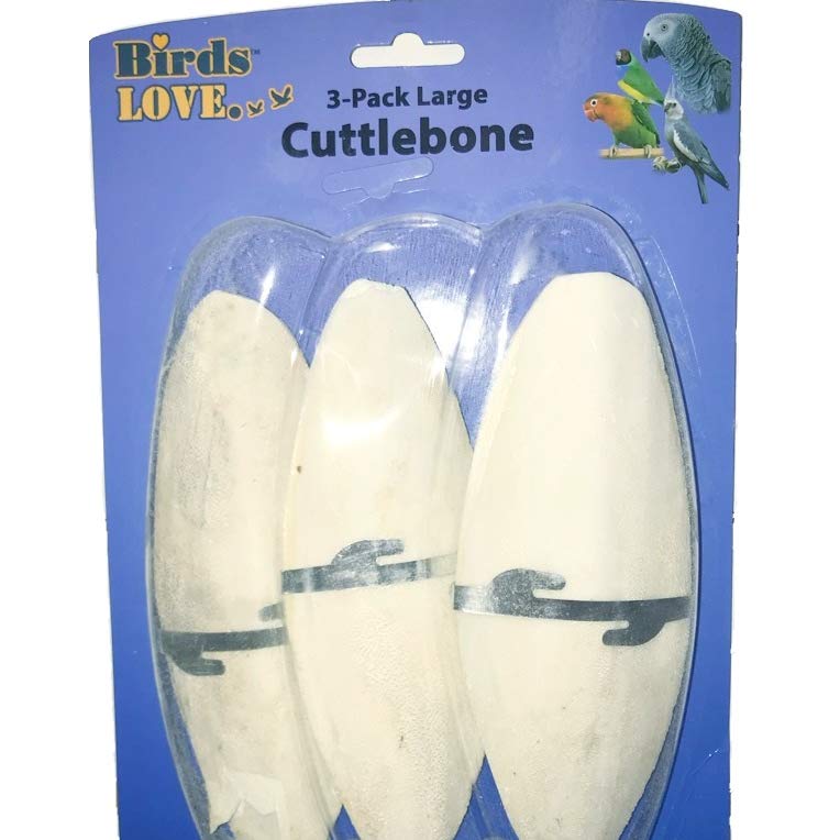   Includes Birds LOVE 3-Pack Large Cuttlebone  