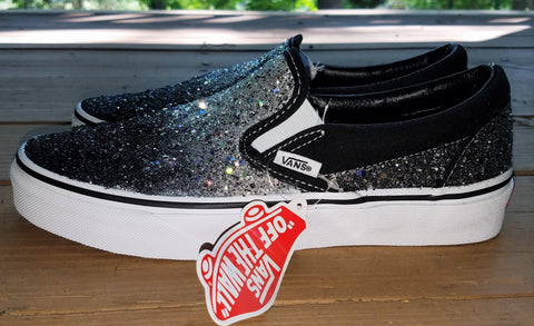 vans glitter custom