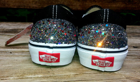 holographic slip on vans